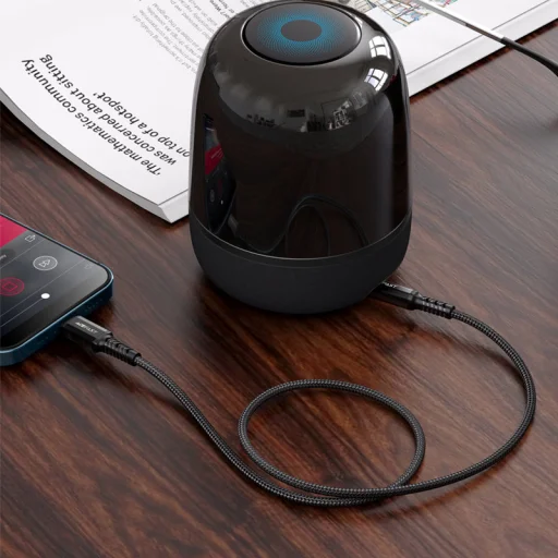 Acefast C1-06 MFI Lightning - 3.5mm mini jack audiokábel 1.2m AUX fekete - 6