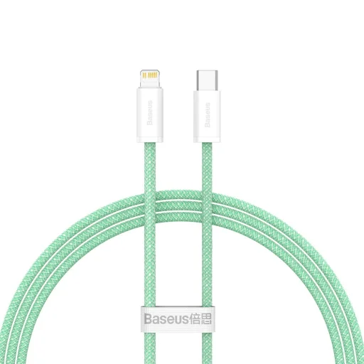 Baseus Dynmic Gyorstöltésre alkalmas USB Type-C - Lightning kábel PD 20W 1m zöld (CALD000006) - 1