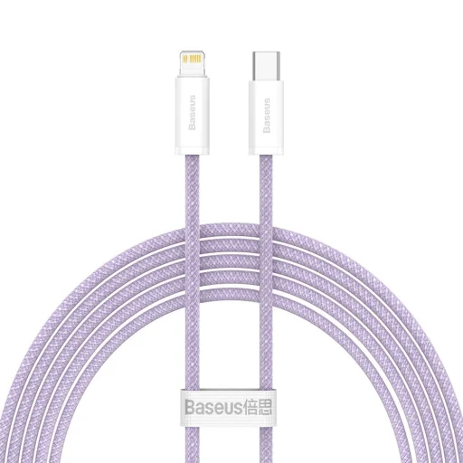 Baseus Dynmic Gyorstöltésre alkalmas USB Type-C - Lightning kábel PD 20W 2m lila (CALD000105) - 1