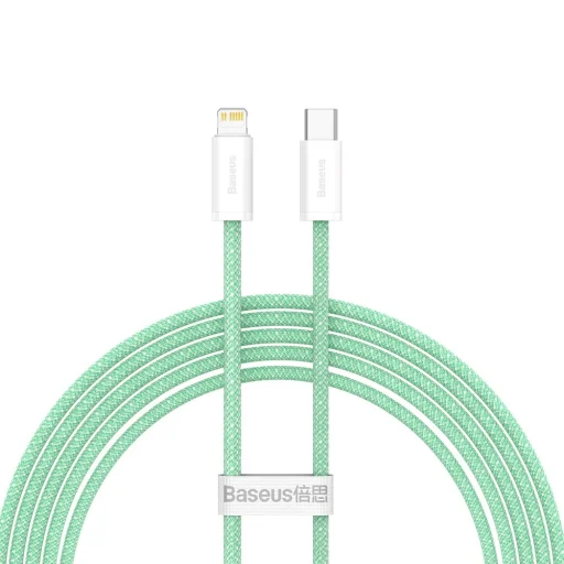 Baseus Dynmic Gyorstöltésre alkalmas USB Type-C - Lightning kábel PD 20W 2m zöld (CALD000106) - 1