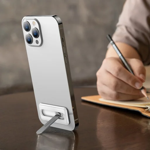 Baseus Hátlapi öntapadós telefon támasztó, tartó fehér (LUXZ000002) - 14