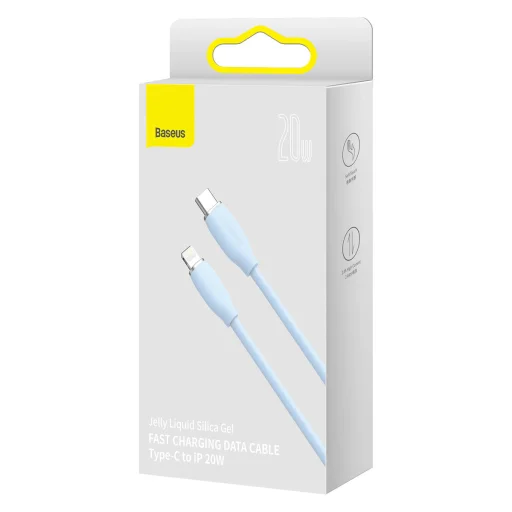 Baseus Jelly USB Type-C - Lightning kábel 20W 1.2m kék (CAGD020003) - 10