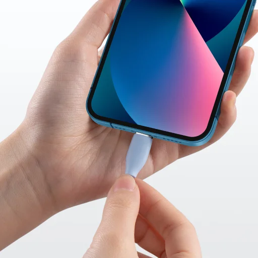 Baseus Jelly USB Type-C - Lightning kábel 20W 2m kék (CAGD020103) - 9