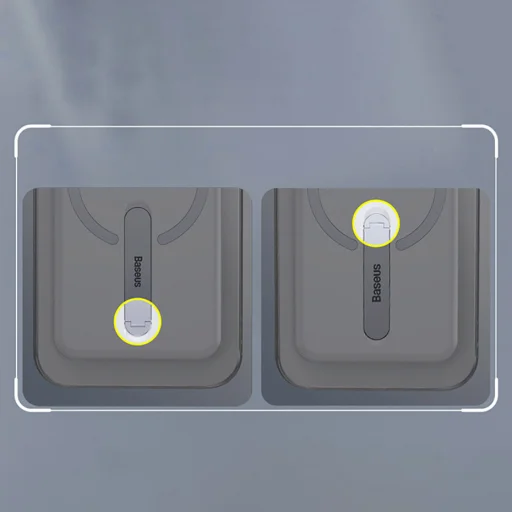 iPhone 13 Baseus Magnetic MagSafe kompatibilis tok támasztékkal átlátszó (ARCX000002) - 4