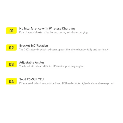 iPhone 13 Baseus Magnetic MagSafe kompatibilis tok támasztékkal átlátszó (ARCX000002) - 5