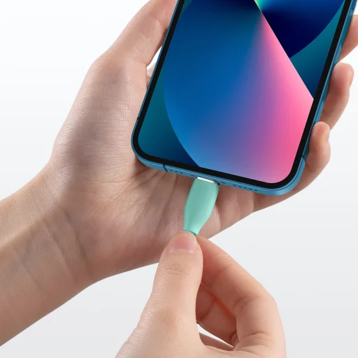 Baseus Jelly USB Type-C - Lightning kábel 20W 2m zöld (CAGD020106) - 6