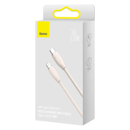 Baseus Jelly USB Type-C - Lightning kábel 20W 1.2m pink (CAGD020004) - 6