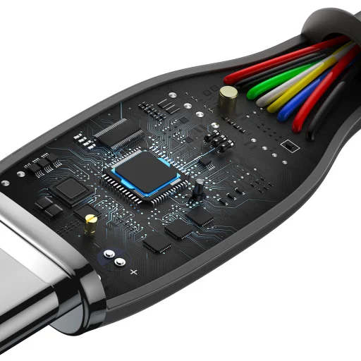 Baseus Jelly USB Type-C - USB Type-C kábel 100W 120 cm fekete (CAGD030001) - 8