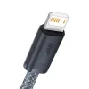 Baseus USB - Lightning kábel 2.4A 1m fekete (CALD000416) thumbnail