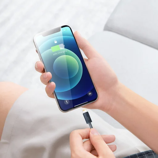 Baseus USB - Lightning kábel 2.4A 1m fekete (CALD000416) - 6