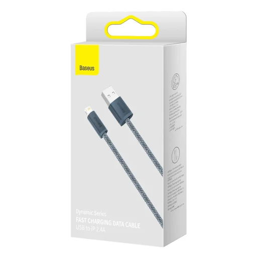 Baseus USB - Lightning kábel 2.4A 1m fekete (CALD000416) - 10