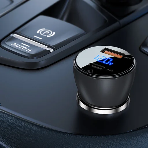 Acefast B6 autós töltő 63 W USB Type C / USB PD3.0 PPS QC3.0 AFC FCP SFCP fekete - 4