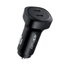 Acefast B2 autós töltő 72W 2x USB Type C PPS Power Delivery Quick Charge 3.0 AFC FCP fekete