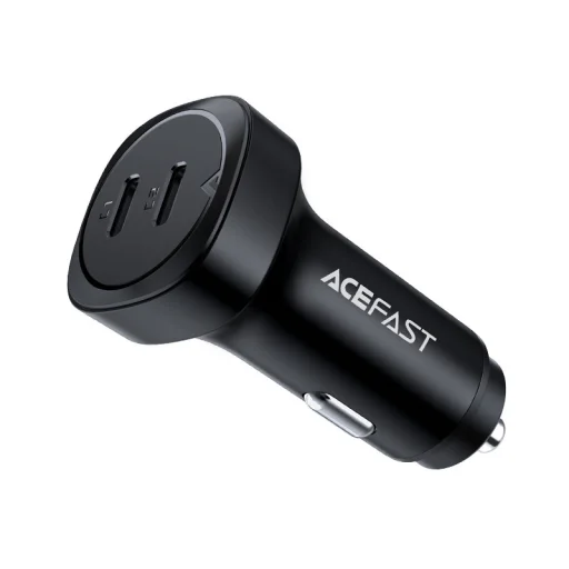 Acefast B2 autós töltő 72W 2x USB Type C PPS Power Delivery Quick Charge 3.0 AFC FCP fekete - 1