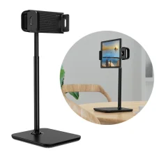 Acefast E4 teleszkópos telefon és táblagép tartó (135-230 mm széles) fekete