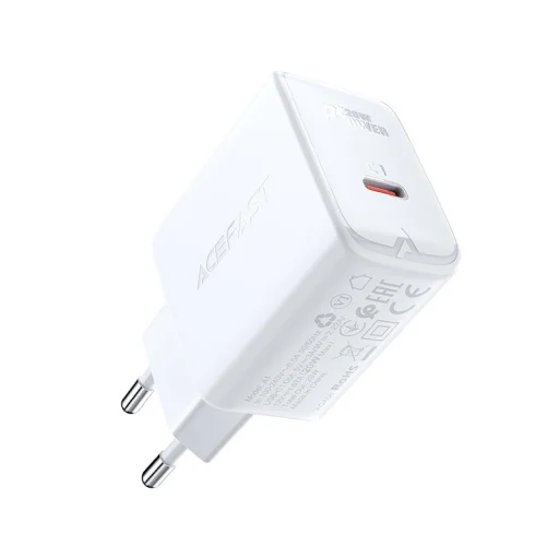 Acefast A1 gyorstöltő USB Type C 20W Power Delivery fehér - 1