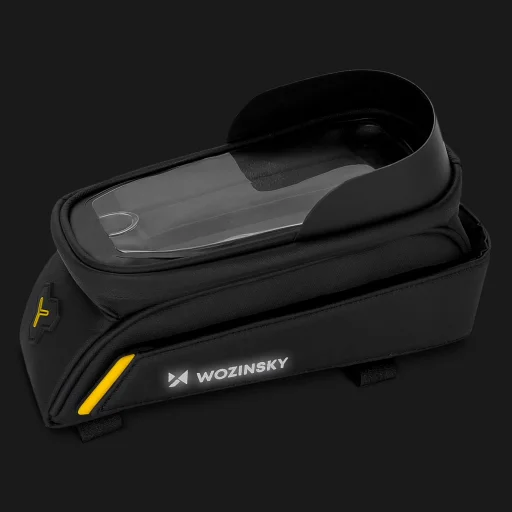 Wozinsky kerékpártáska vázra rögzíthető telefontartóval 1L fekete (WBB25BK) - 5