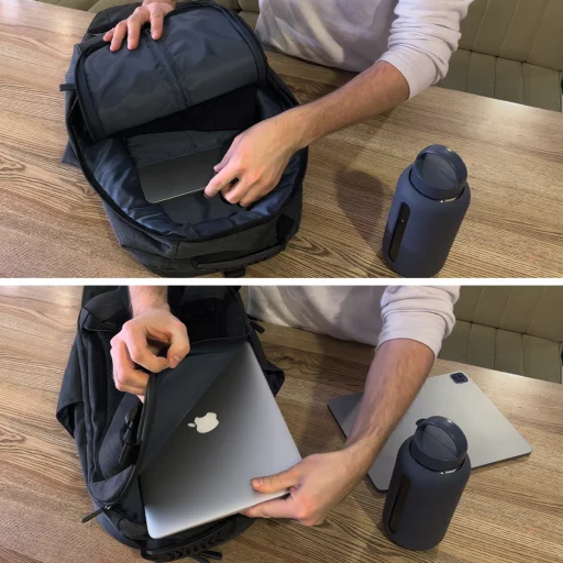 Wozinsky 2 az 1-ben kerékpártáska csomagtartóra és hátizsák 40L fekete (WBB33BK) - 14