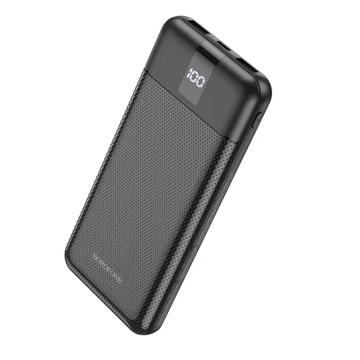 Borofone Mobile BJ20 Powerbank 10000mAh 2XUSB + 3 az 1-ben kábel microUSB, Type C, Lightning fekete - 3