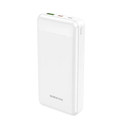 Borofone Incredible BJ19A Powerbank 20000mAh USB 3.0 + TYP C PD 20W QC 3.0 18W fehér - 1