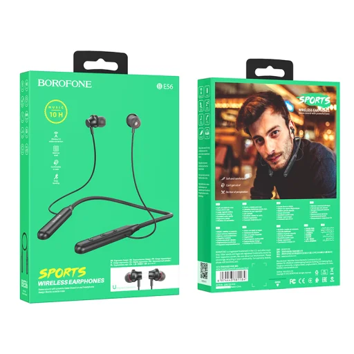 Borofone Sports BE56 Bluetooth fülhallgató fekete - 3