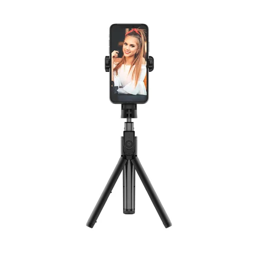 Borofone Leo BY5 Selfie bot és tripod bluetooth távirányítóval fekete - 4