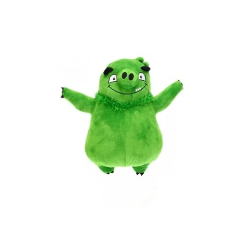 Angry Birds King zöld plüssfigura 22cm - 1