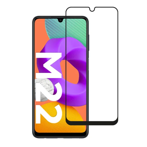 Samsung Galaxy M22 Crong 7D Nano rugalmas üveg hibrid képernyővédő 9H - 4