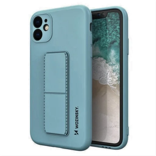 Samsung A32 5G Wozinsky Kickstand flexibilis szilikon tok skyblue égkék - 1