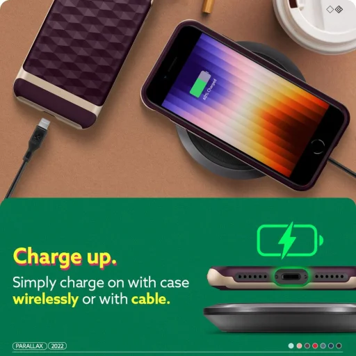 iPhone 7/8/SE 2020/SE 2022 Caseology Parallax tok burgundy - 12