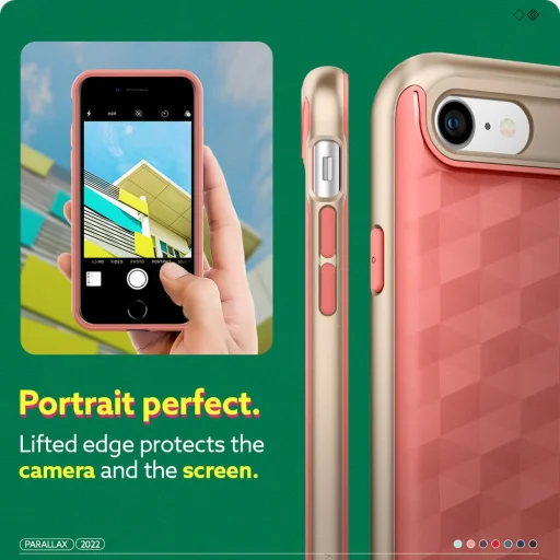 iPhone 7/8/SE 2020/SE 2022 Caseology Parallax tok Coral Pink - 8