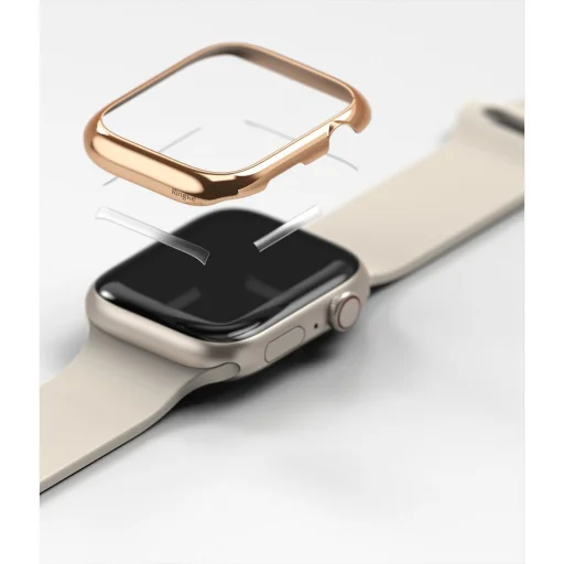 Apple Watch 7 (41 mm) Ringke Bezel Styling káva dísz rose gold - 5