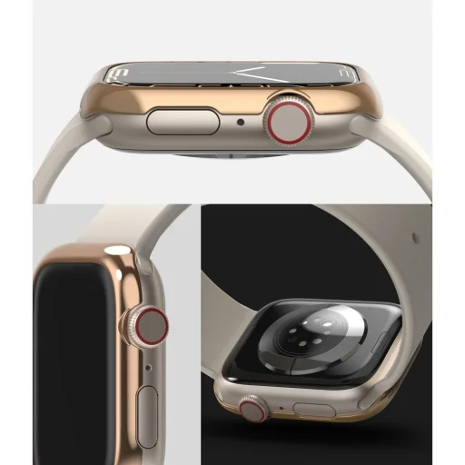 Apple Watch 7 (41 mm) Ringke Bezel Styling káva dísz rose gold - 7