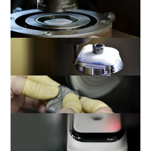 Apple Watch 7 (45 mm) Ringke Bezel Styling káva dísz fekete - 11