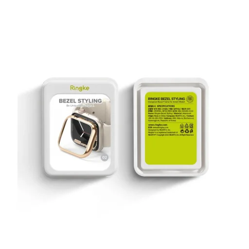 Apple Watch 7 (41 mm) Ringke Bezel Styling káva dísz rose gold - 9