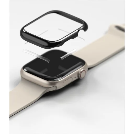 Apple Watch 7 (45 mm) Ringke Bezel Styling káva dísz fekete - 3