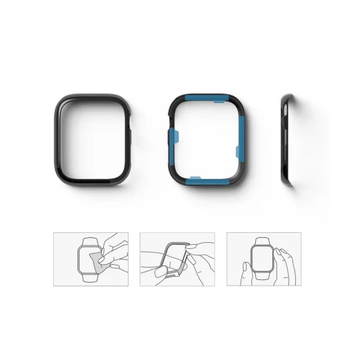 Apple Watch 7 (45 mm) Ringke Bezel Styling káva dísz fekete - 4