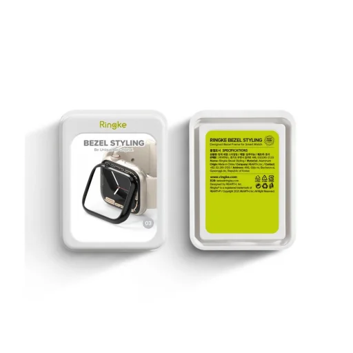 Apple Watch 7 (45 mm) Ringke Bezel Styling káva dísz fekete - 5