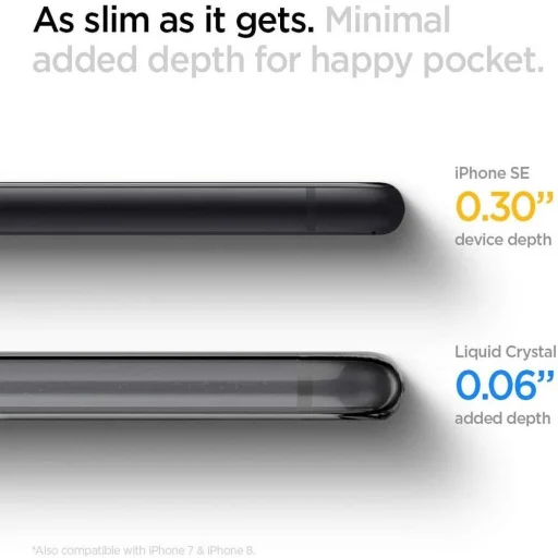 iPhone 7/8/SE 2020/SE 2022 Spigen Liquid Crystal tok Crystal Clear - 4