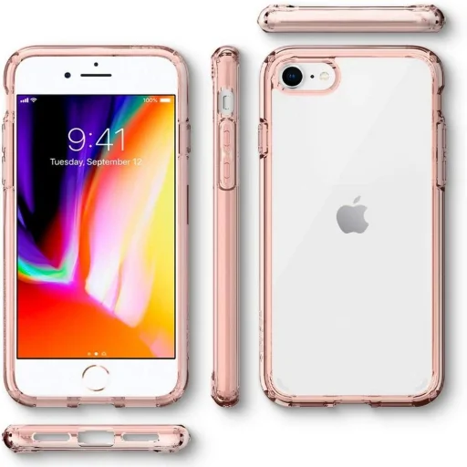 iPhone 7/8/SE 2020/SE 2022 Spigen Ultra Hybrid tok Rose Crystal - 3