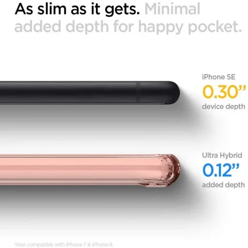 iPhone 7/8/SE 2020/SE 2022 Spigen Ultra Hybrid tok Rose Crystal - 2