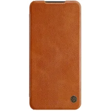 Xiaomi Redmi Note 11 Pro KÍNAI VERZIÓRA Nillkin Qin bőr fliptok barna