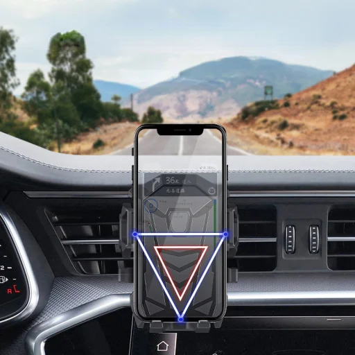 Autós telefontartó szellőzőrácsra és szélvédőre helyezhető (CH01) - 4