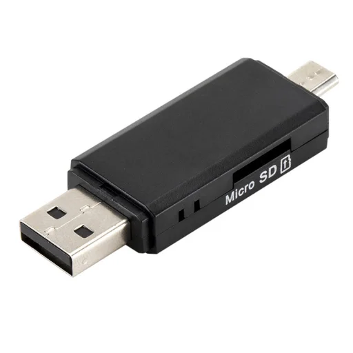 Memóriakártya olvasó CR03 OTG micro SD + SD - micro USB + USB - 6