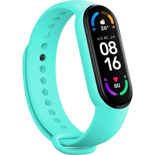 Xiaomi Mi Band 5/6 óraszíj türkíz - 1