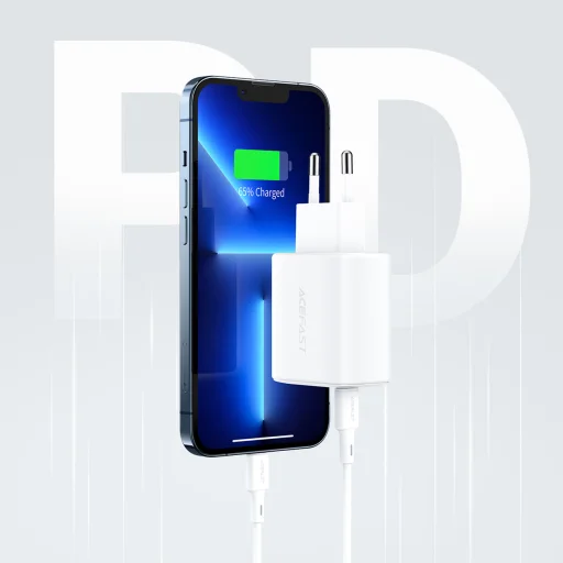 Acefast hálózati töltő adapter USB Type-C / USB 20W PPS PD QC3.0 AFC FCP fehér - 14