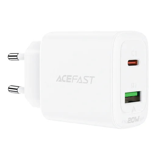 Acefast hálózati töltő adapter USB Type-C / USB 20W PPS PD QC3.0 AFC FCP fehér - 7