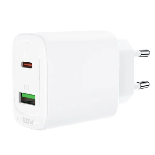 Acefast hálózati töltő adapter USB Type-C / USB 20W PPS PD QC3.0 AFC FCP fehér - 1