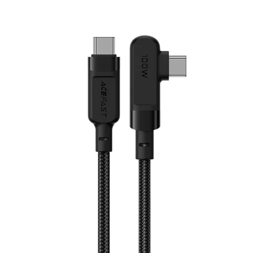 Acefast USB Type-C - USB Type-C kábel döntött fejjel 100W (20V / 5A) 2m fekete - 1