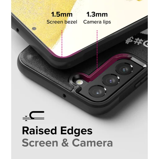 Samsung S22+ Plus Ringke Onyx Design tok fekete Graffiti - 8